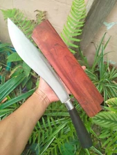 Handmade Machete Thai E-nep Camping knife 12.2” forged blade,Rosewood handle&pod