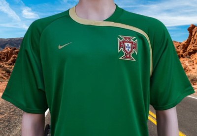 PORTUGAL 2008-2010 TRAINING NIKE-FIT JERSEY SHIRT L # 268567-303