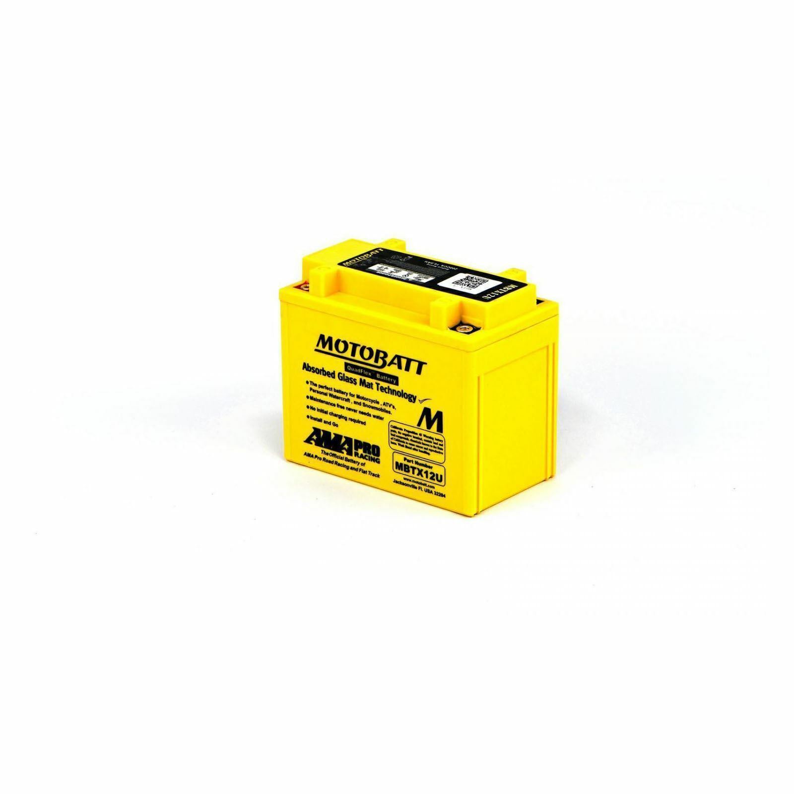 Motobatt MBTX12U AGM Motorcycle Battery for Buell 1125 CR 08-10