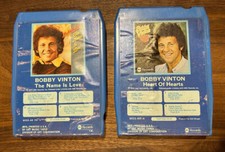 Bobby Vinton 8 Track Tape Lot of 2 - Heart of Hearts and The Name Is Love - ABC