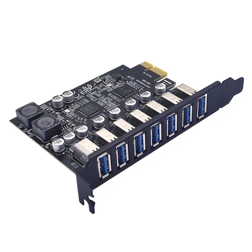 PCIe 7 Porte USB 3.0 Scheda di Espansione Convertitore per PC Desktop Computer