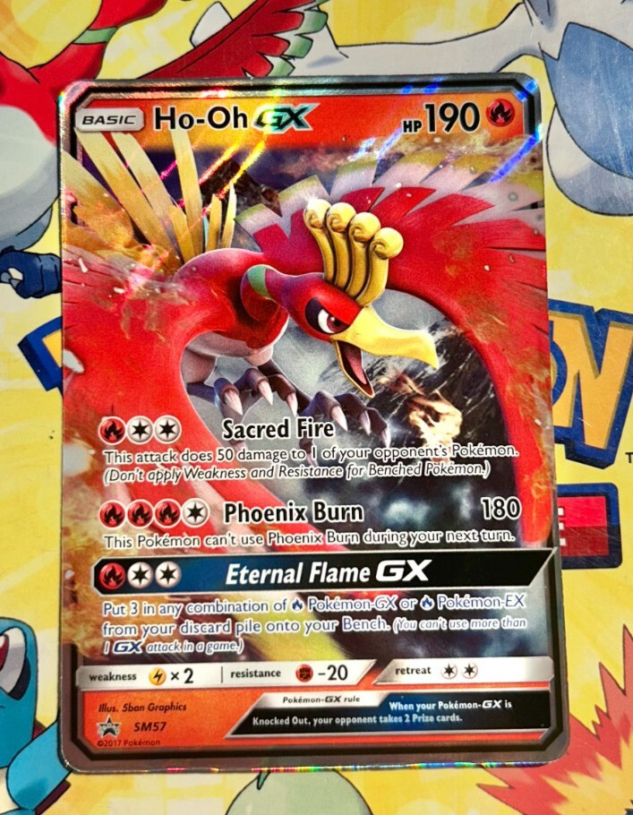 Ho-Oh GX ULTRA RARE SM57 Promo Card Pokemon TCG Near Mint Holo 2017