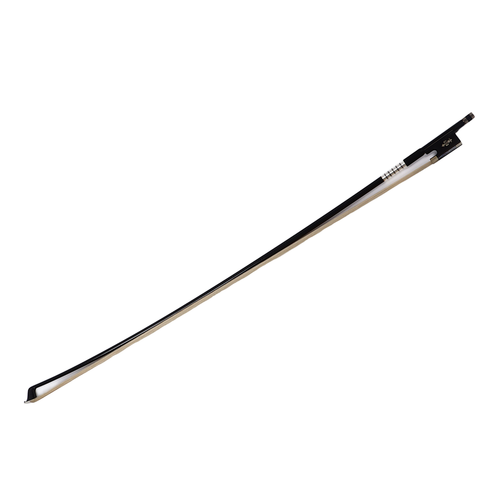 Violin Bow Pure Horsetail Ebony Carved Color Shell Octagonal Carbon