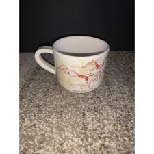 Starbucks Coffee Bean Plant Mug Cup Abstract Leave Berries 2009 10 oz RETIRED