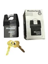 NEW Master Lock Pro Series 6321 Padlock 6321KA With 2 Keys