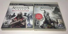 Assassin's Creed PS3 Game Lot Of 2 Brotherhood and Assassins Creed 3 2A