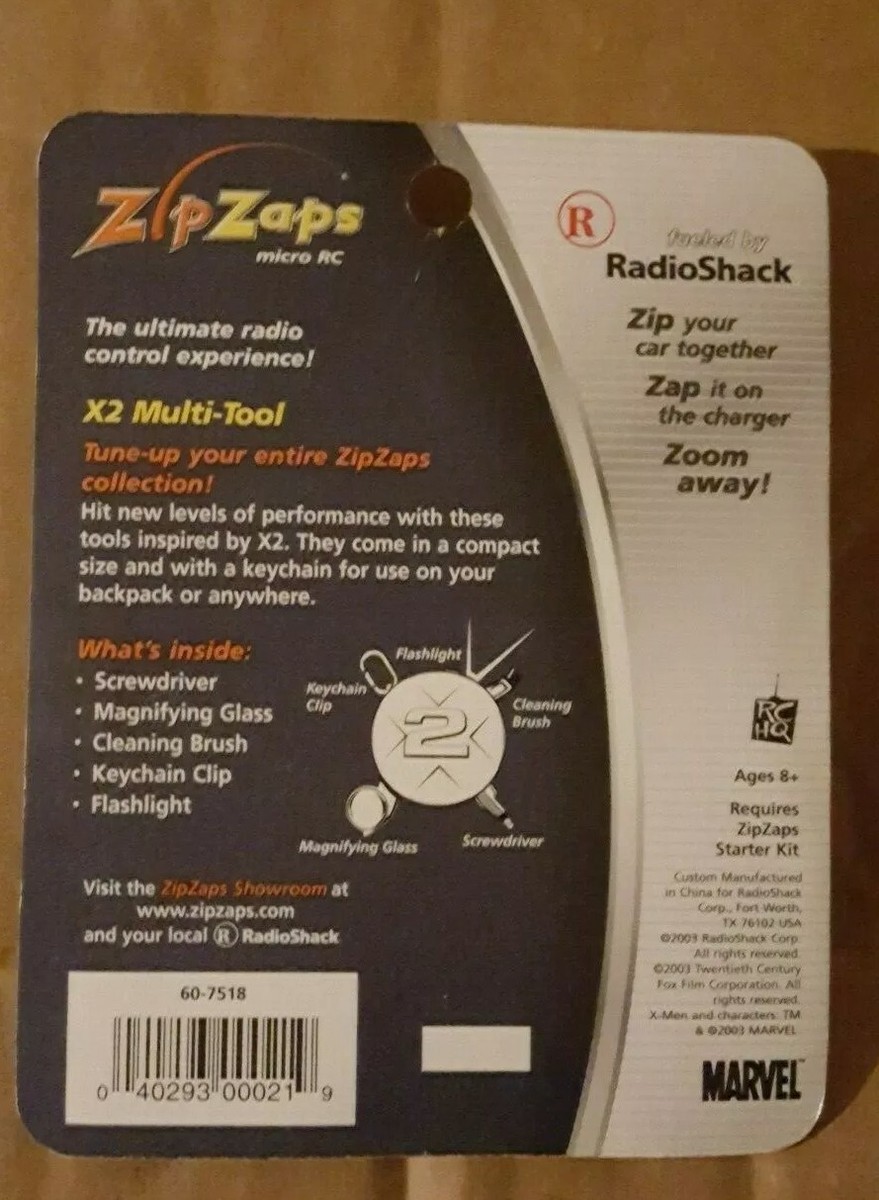 X2 Multi-Tool Marvel X-Men Wolverine ZipZaps Micro RC Accessory 60