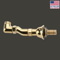 Clawfoot Tub Supply Adjustable Couplers Deck Mount Gold Pvd | Renovator's Supply on sale Clawfoot Tub Supply Adjustable Couplers Deck Mount Gold Pvd | Renovator's Supply on sale