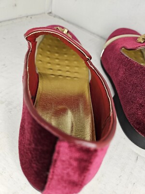green emerald velvet dress Carrucci Burgundy Patent Leather Men's Slip-On Dress Shoes Gold Buckle –  DESIGN MENSWEAR