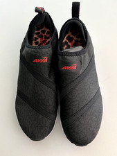 AVIA Culture Memory Foam Black Low Top Slip On Sneakers Women's Size US 7