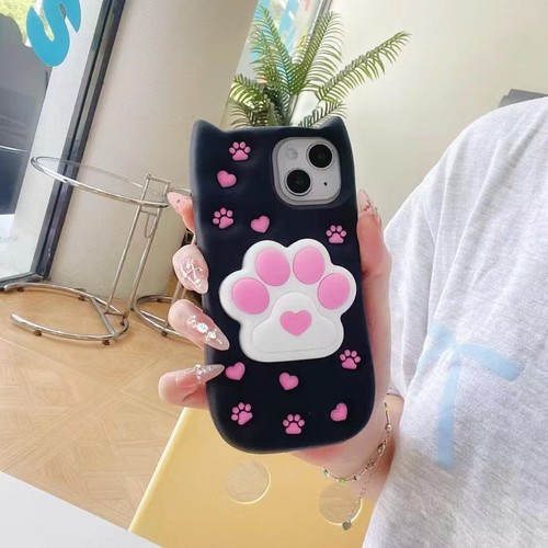 3D Cute Animal Cartoon Silicone Case for iPhone 17 Pro Max 16E 16 15 14 13 12 11 - 第 31/74 張圖片