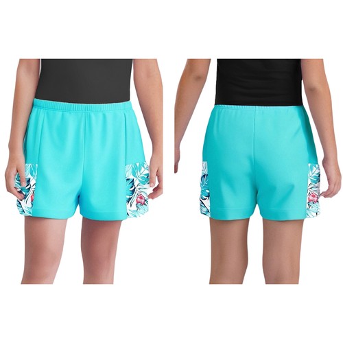 Kids Girls Shorts Training Swimming Athletic Bottoms Fitness Swimwear Sunburn - Picture 70 of 88