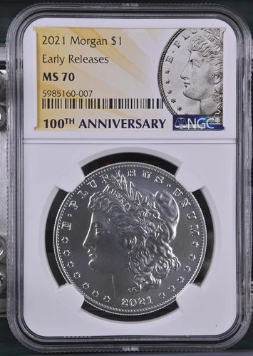 2021 Modern Morgan Dollar NGC MS-70 Early Releases