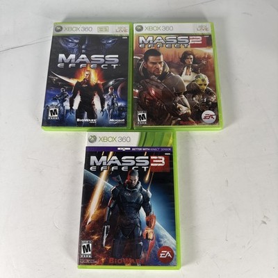 Mass Effect Trilogy 1 2 & 3 (Microsoft Xbox 360, 2007) COMPLETE