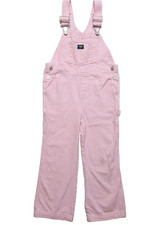 Vintage OshKosh B gosh Vestbak Pink White Striped Overalls Girls Size 6 Made USA