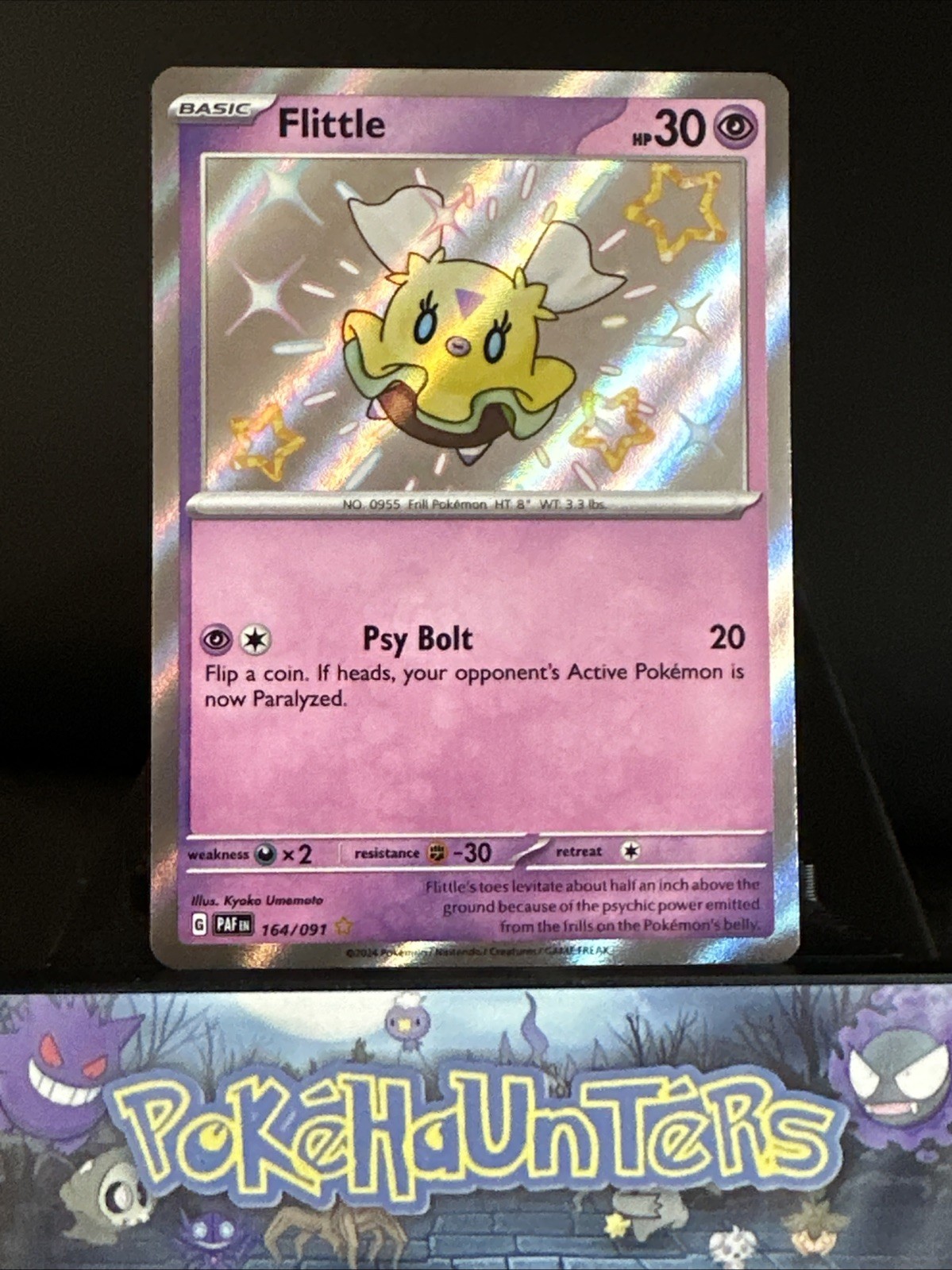 Pokemon Card Flittle 164/091 SV Paldean Fates Baby Shiny Rare NM