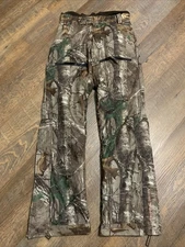 ONYX Arctic Shield Hunting Pants Mens XS Realtree Camo Zip Ankles 29” Inseam