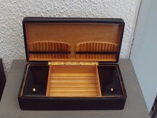 ANCIENNE GRANDE BOITE A CIGARES ET CIGARETTE BOIS