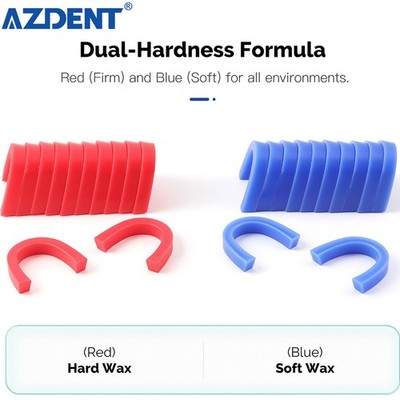 Dental U Shape Wax Rim Model Base Plate Wax Occlusal Casting Bite Block