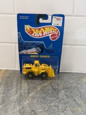1991 Hot Wheels Wheel Loader Blue Card #3 Workhorses Diecast Metal 1173 Malaysia