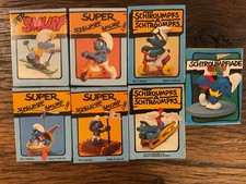 Schlümpfe 7 x Schleich Super Schlumpf Figur ovp Hubschrauber Floss Roller Ski ..