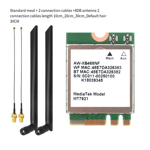 Carte sans fil M 2 NGFF facilement installable pour une connectivité rapide pour PC - Photo 8/15