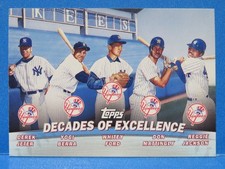 2001 Topps Combos Card #TC1, Decades of Excellence, New York Yankees, High Grade