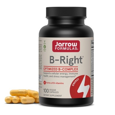 Jarrow Formulas B-Right Vitamin B Complex - 100 100 Count (Pack of 1), White 