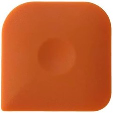 Non-Scratch Orange Pan Multi-Use Scraper Plastic Nylon Cleaner 6x6 cm