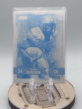 2008 SAGE HIT #93 Leodis McKelvin Make Ready Cyan #/50