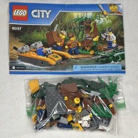 LEGO City Jungle Starter Set (60157) 100% Complete W/ Minifigs & Instructions