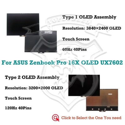 ASUS Zenbook Pro 16X OLED UX7602VI-MY022X Berührungsbildschirm Baugruppe Anzeige