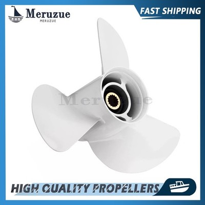 13 1/4x17 Boat Propeller for Yamaha Engine 50-130HP, 6E5-45945-01-EL,15 Tooth RH