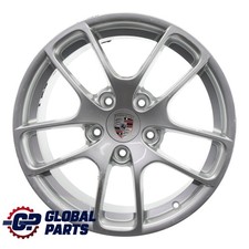 Porsche Boxster Cayman 981 Silberne Alufelge Vorne 18" 8J ET:57 98136212004