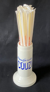 rare Orangeade COUZI advertising straw holder in mint condition circa 1950
