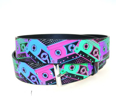 Zac's Alter Ego Multicolour Printed Design PU Belt - Fun & Trendy Prints