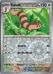 Furret - SV09: Journey Together #119/159 Reverse Holo Common