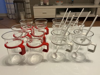 12 x Bodum BISTRO Glas Tassen Tee Kaffee  .  VINTAGE 80er - Top Zustand