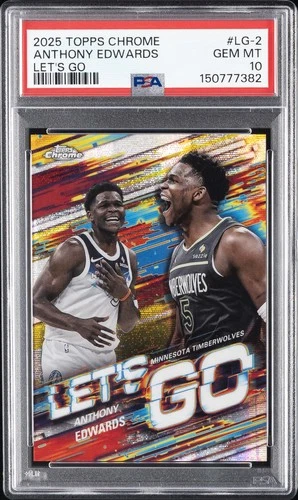 2025 Topps Chrome Anthony Edwards Base (PSA 10)