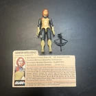 Gi Joe 3.75 Action Figure Scarlett 1982 Straight Arms Complete W/File Card L6