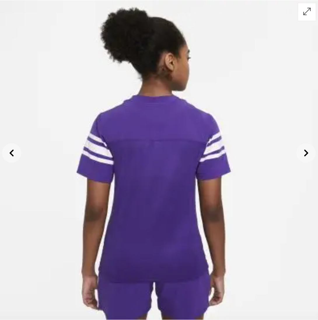 Nike Vapor Women's Flag Football Jersey Purple White CU9975-545 XS