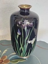 Ando Japanese Cloisonne Vase Rare Mark Japan Meiji