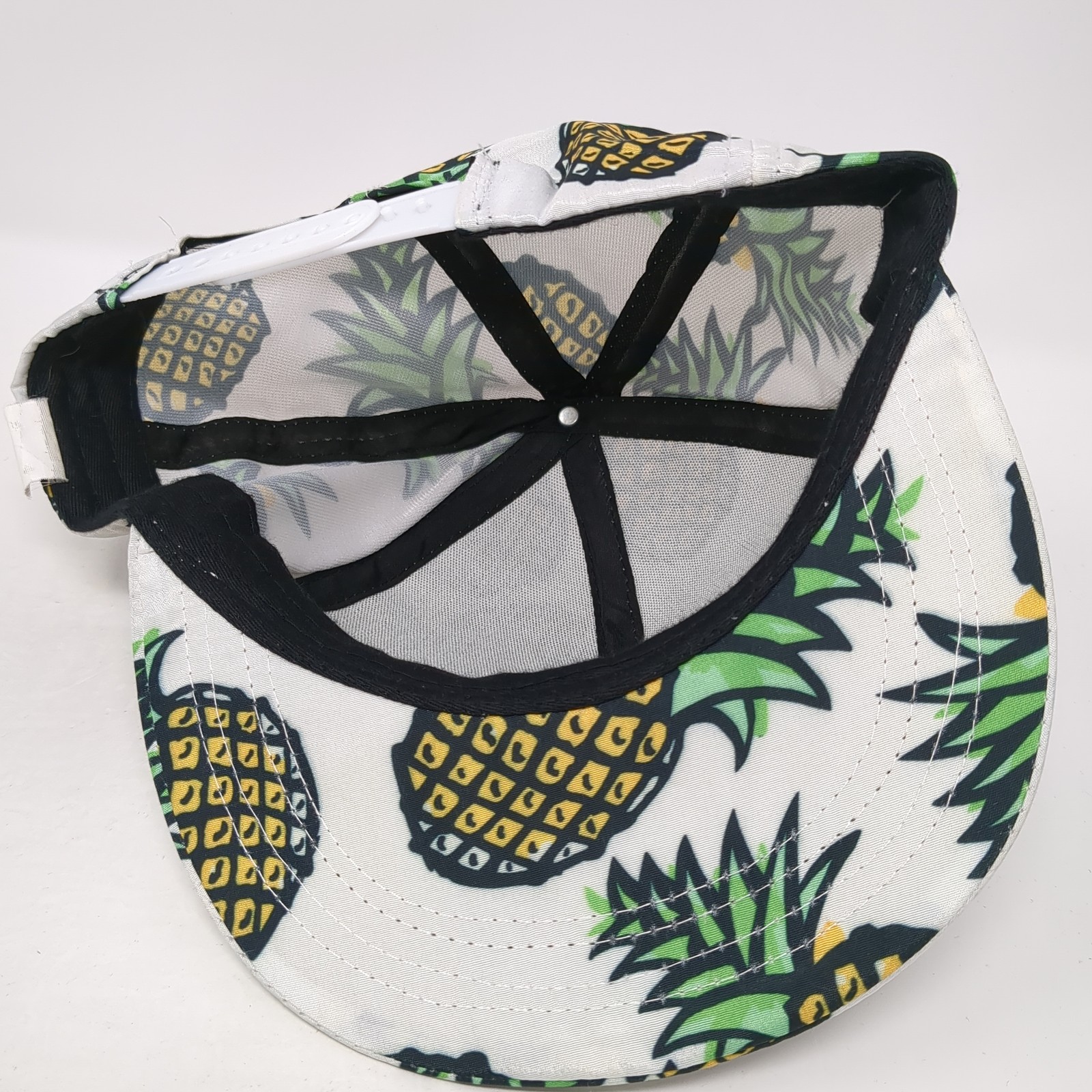 Pineapple Print Snapback Cap Multicolor One Size … - image 7