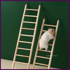 Hamster Parrot Toys Hanging Cage Climbing Ladders with Natural Wood Parrots