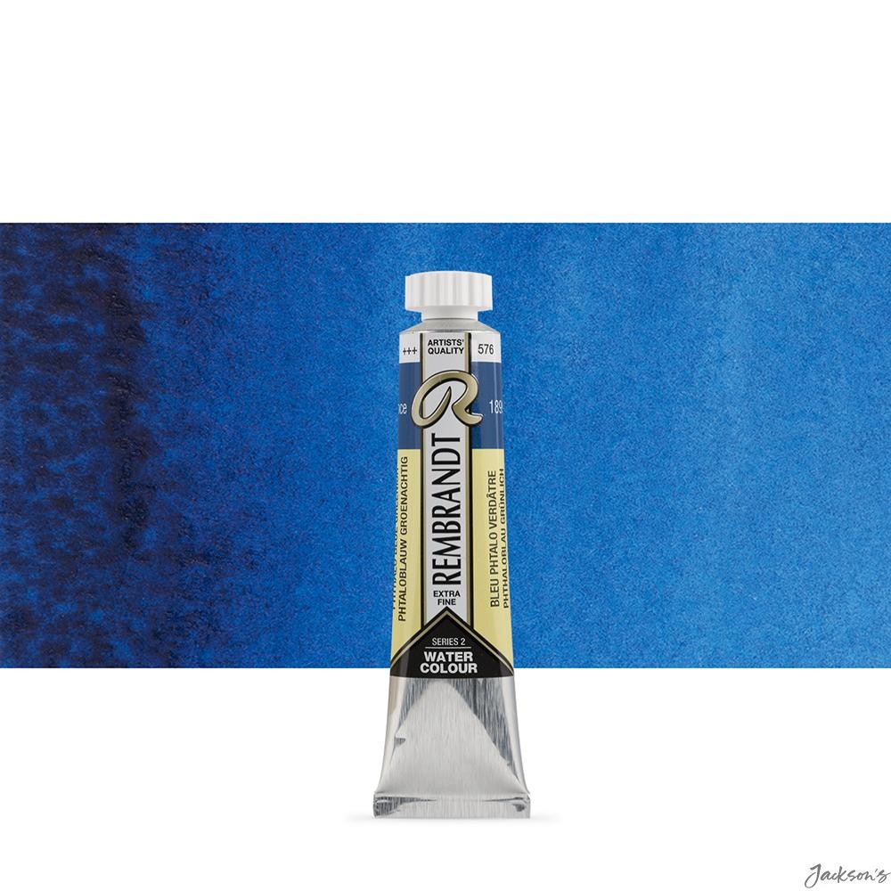 Royal Talens Rembrandt Watercolour Paint Tube 20ml Phthalo Blue Greenish﻿