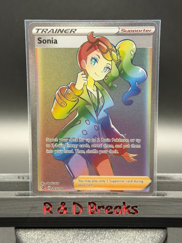 Sonia 203/192 SWSH02: Rebel Clash Secret Rare Pokemon Card - NM