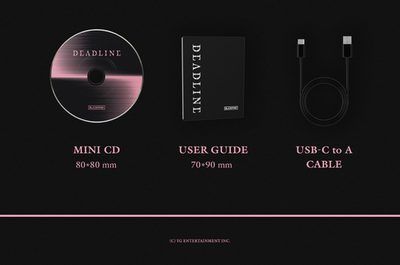 BLACKPINK DEADLINE 3rd Mini Album MOOD LIGHT Ver CD Lamp 4PC USB