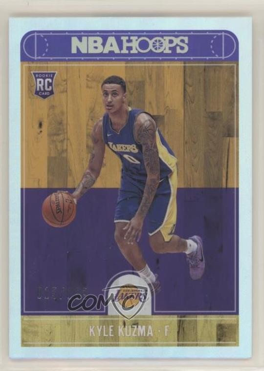 2017-18 Panini NBA Hoops Silver 15/199 Kyle Kuzma #277 Rookie RC x3y