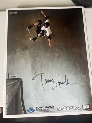 Tony Hawk Hand Signed Autographed Poster + 2 Prints Birdhouse RIDE 3 Pc Lot