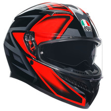 AGV K3 Mieszanka kasku motocyklowego motocyklowego - Czarny/Czerwony